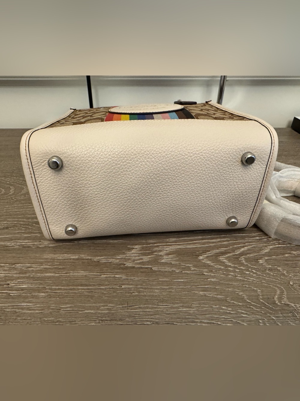 Coach Dempsey Tote 22 in signature jacquard - Picture 8 of 9